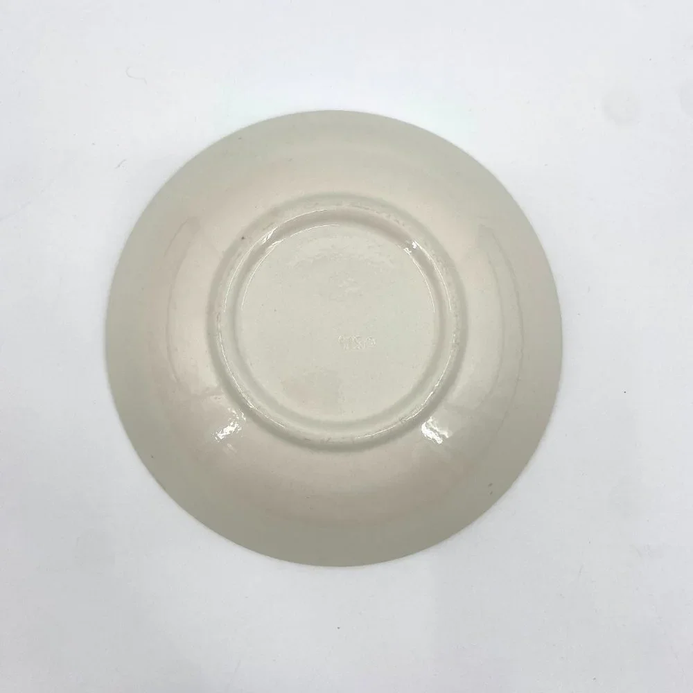 Royal China USA Vintage Cavalier Ironstone Nutmeg Brown Floral Salad Plate